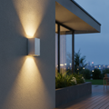 Aluminium Outdoor Wall Light with Up and Down Illumination for Patios