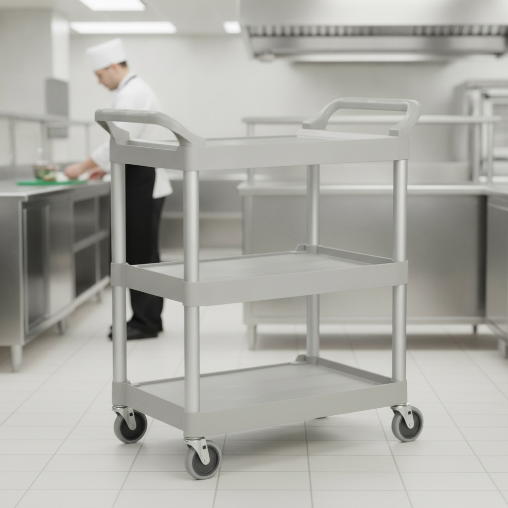 Polypropylene Utility Trolley 90.7kg for Light-Duty Service