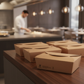 Paperboard Large Takeaway Boxes 1750ml for Food Service (Pack of 220)