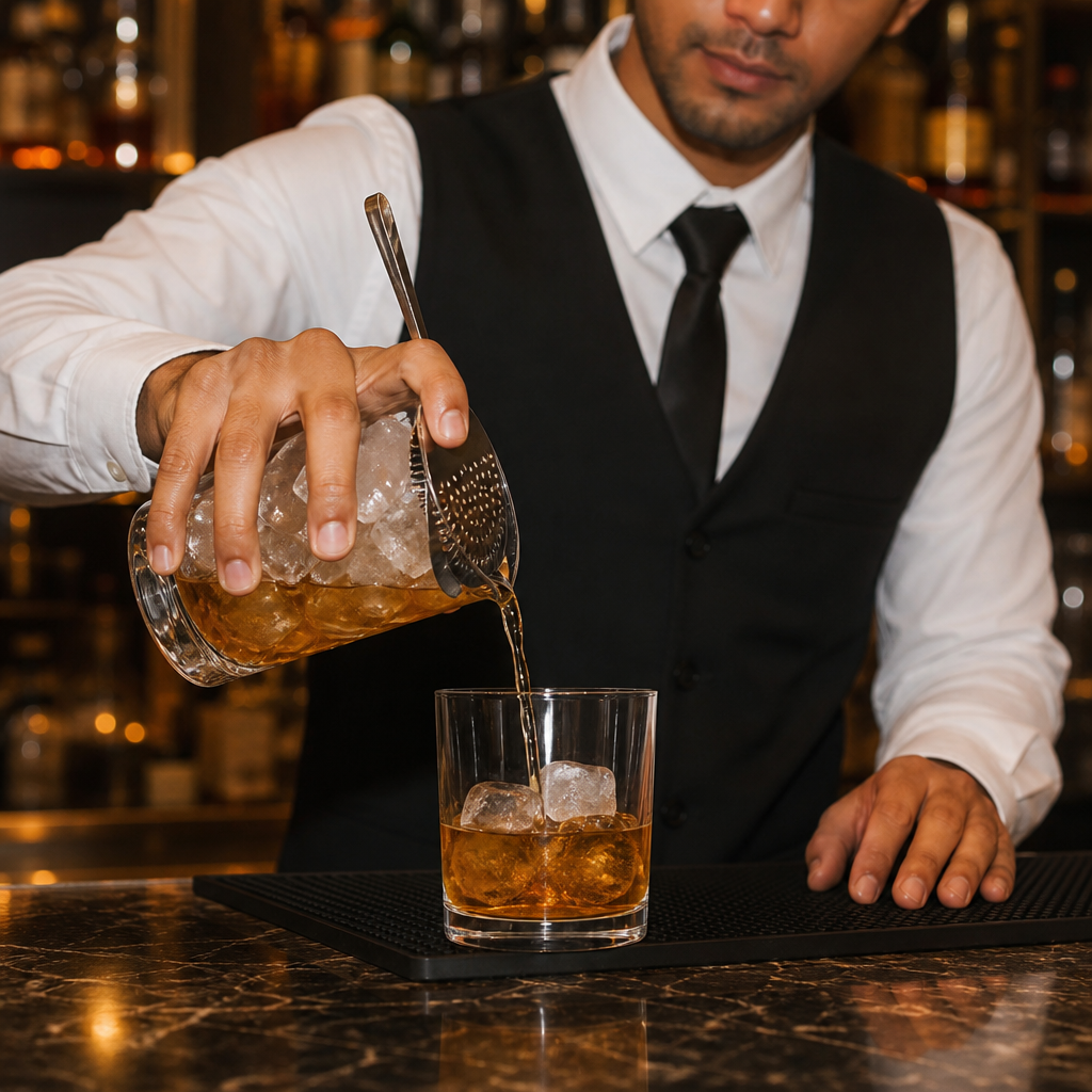 Clear Glass Double Old Fashioned Tumblers 390ml for Home & Office (Pack of 6)