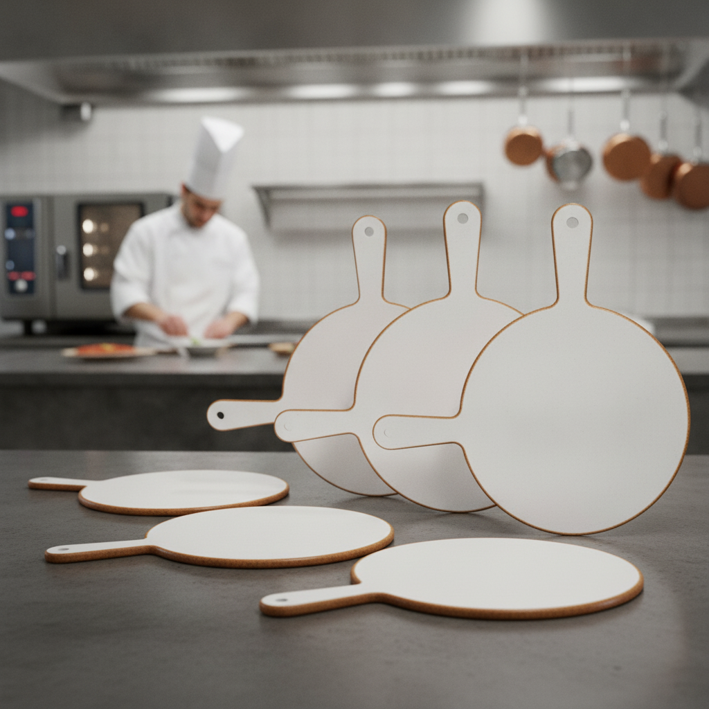 Melamine Round Handled Paddle 320mm for Creative Displays (Pack of 4)