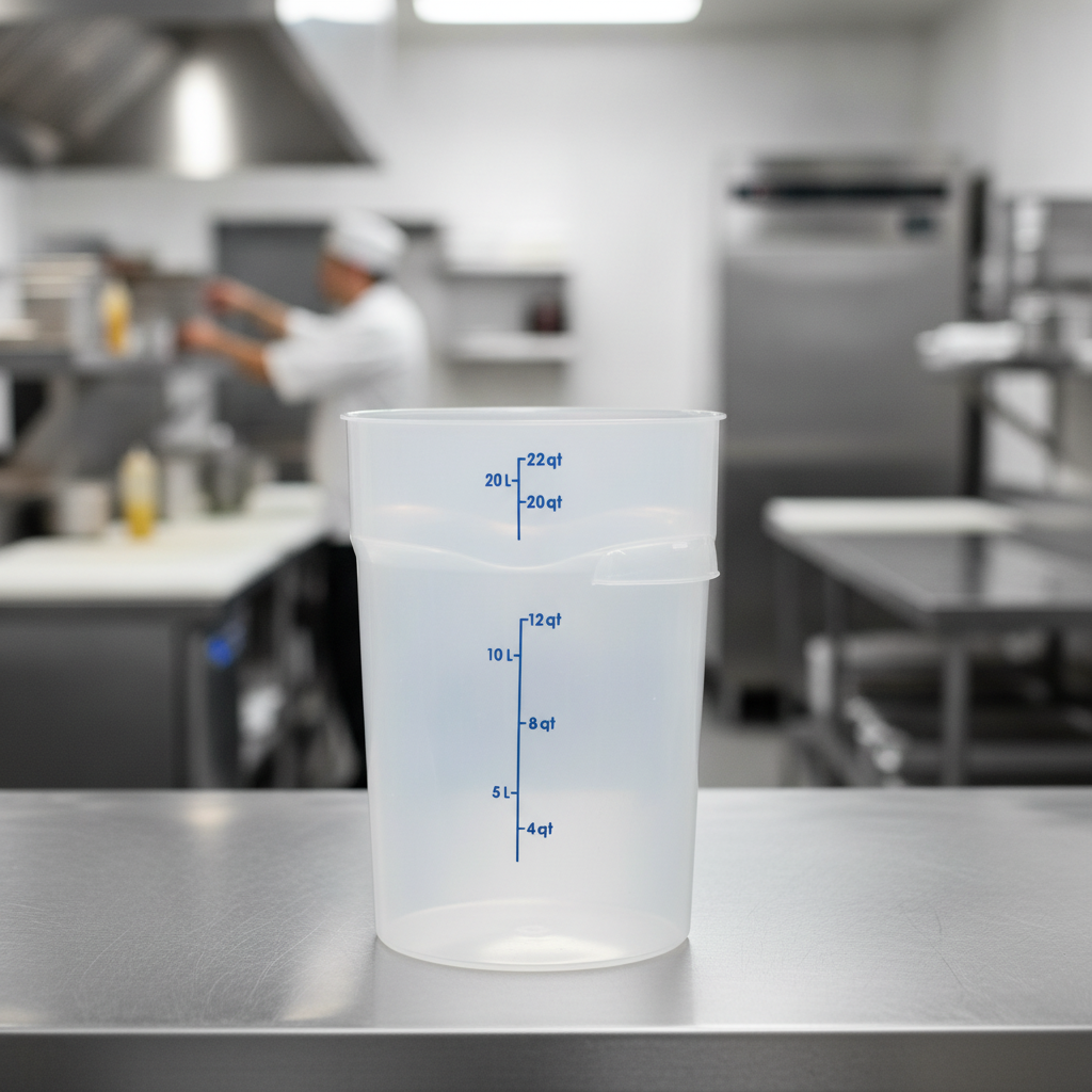 Polypropylene CamRound Container 20.8L for Efficient Storage