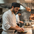 Lightweight Black Polycotton Chef Beanie for Professional Use