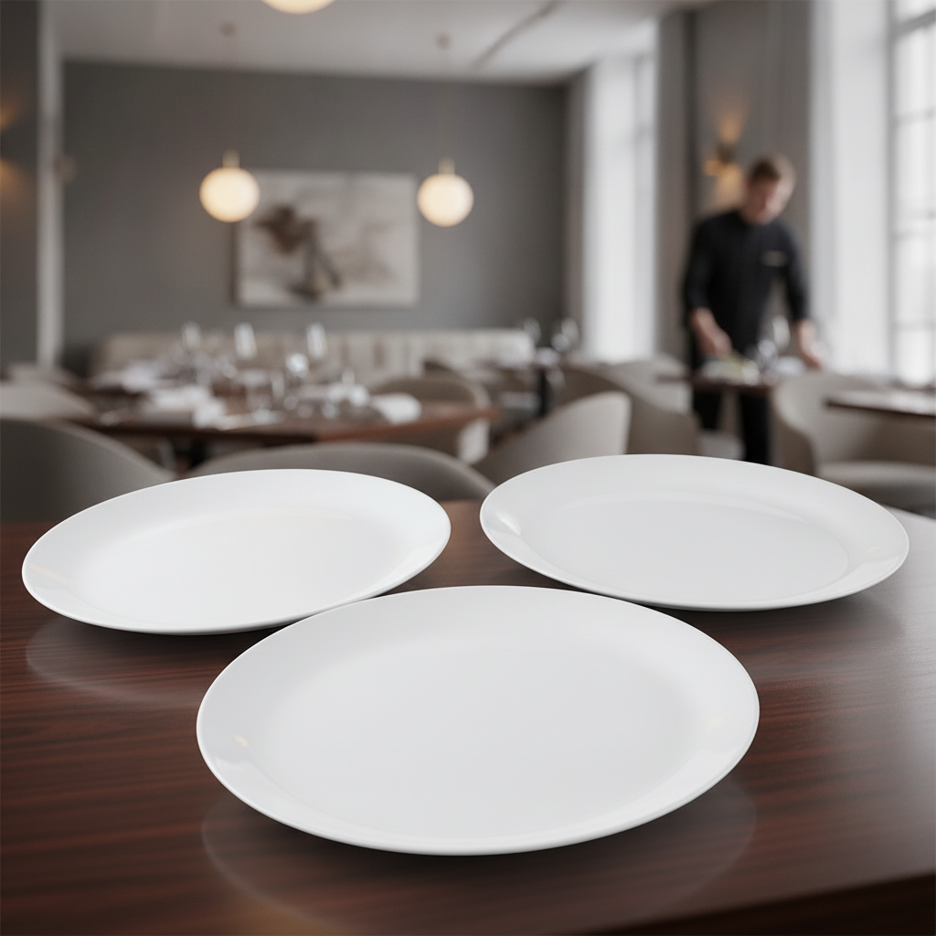 Porcelain Oval Coupe Dish 342mm for Casual Dining (Pack of 12)