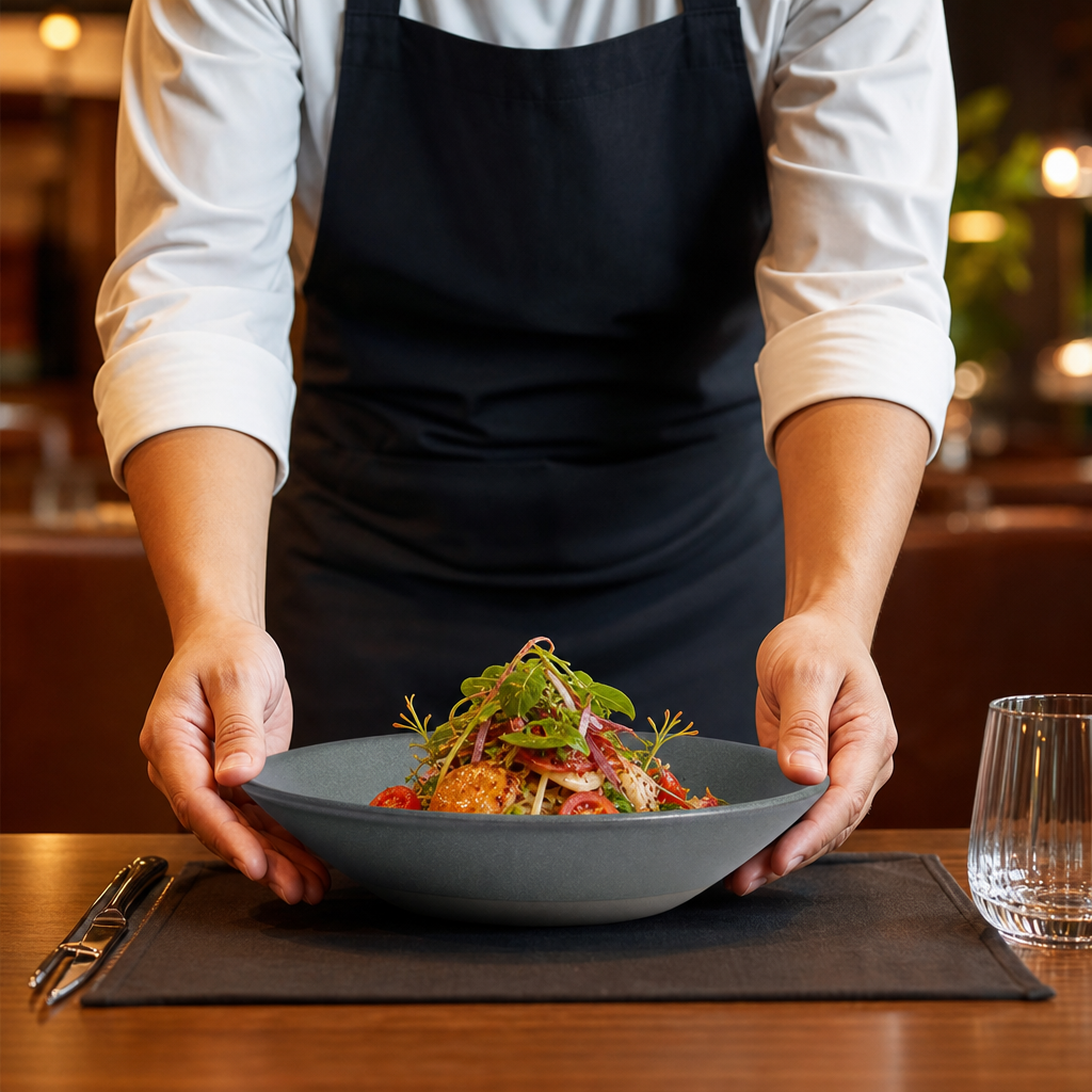 Bowls 200mm Teal Vitrified Stoneware for Stylish Dining (Pack of 24)