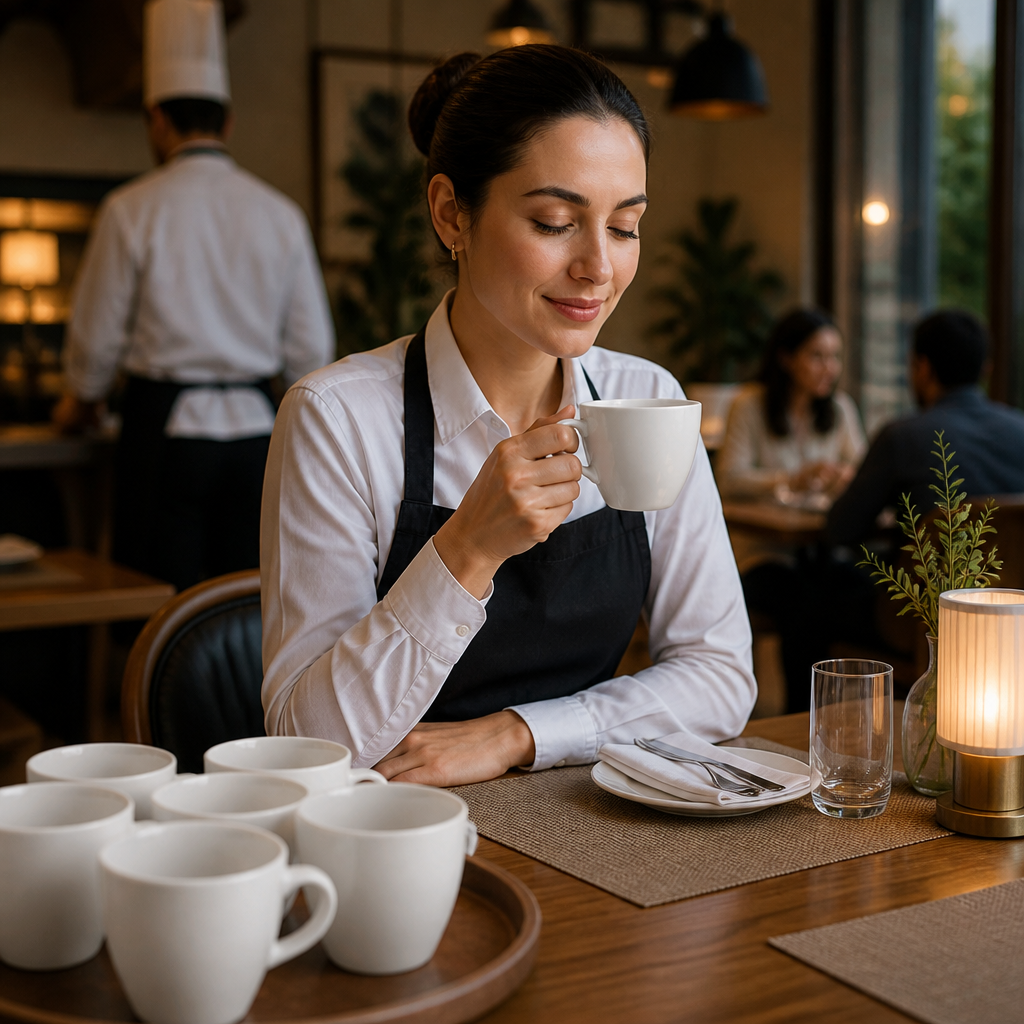 Tulip Cups 450ml Ceramic for Restaurants & Cafés (Pack of 6)