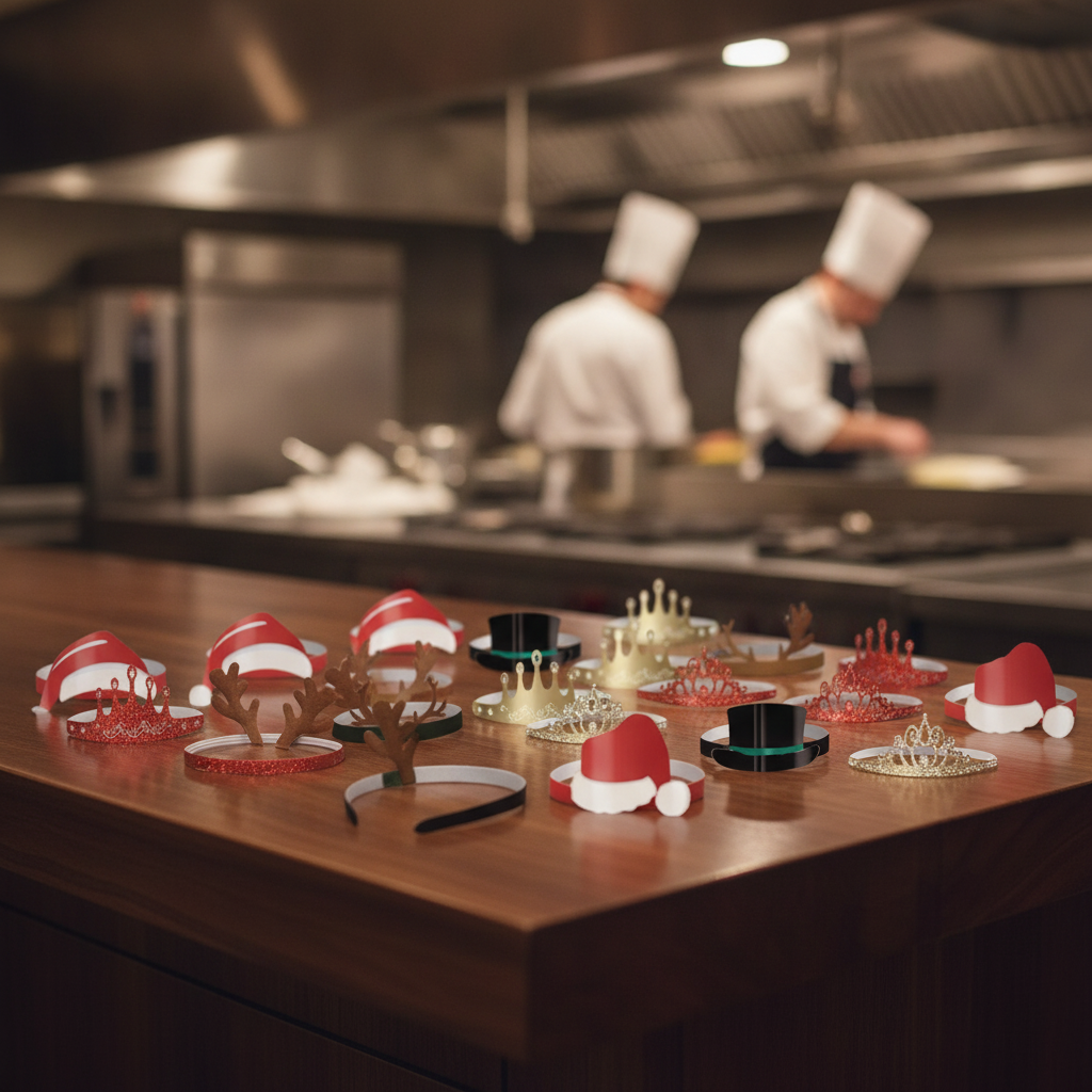 Adjustable Christmas Headband Hats 175x440mm for Festive Celebrations (Pack of 144)