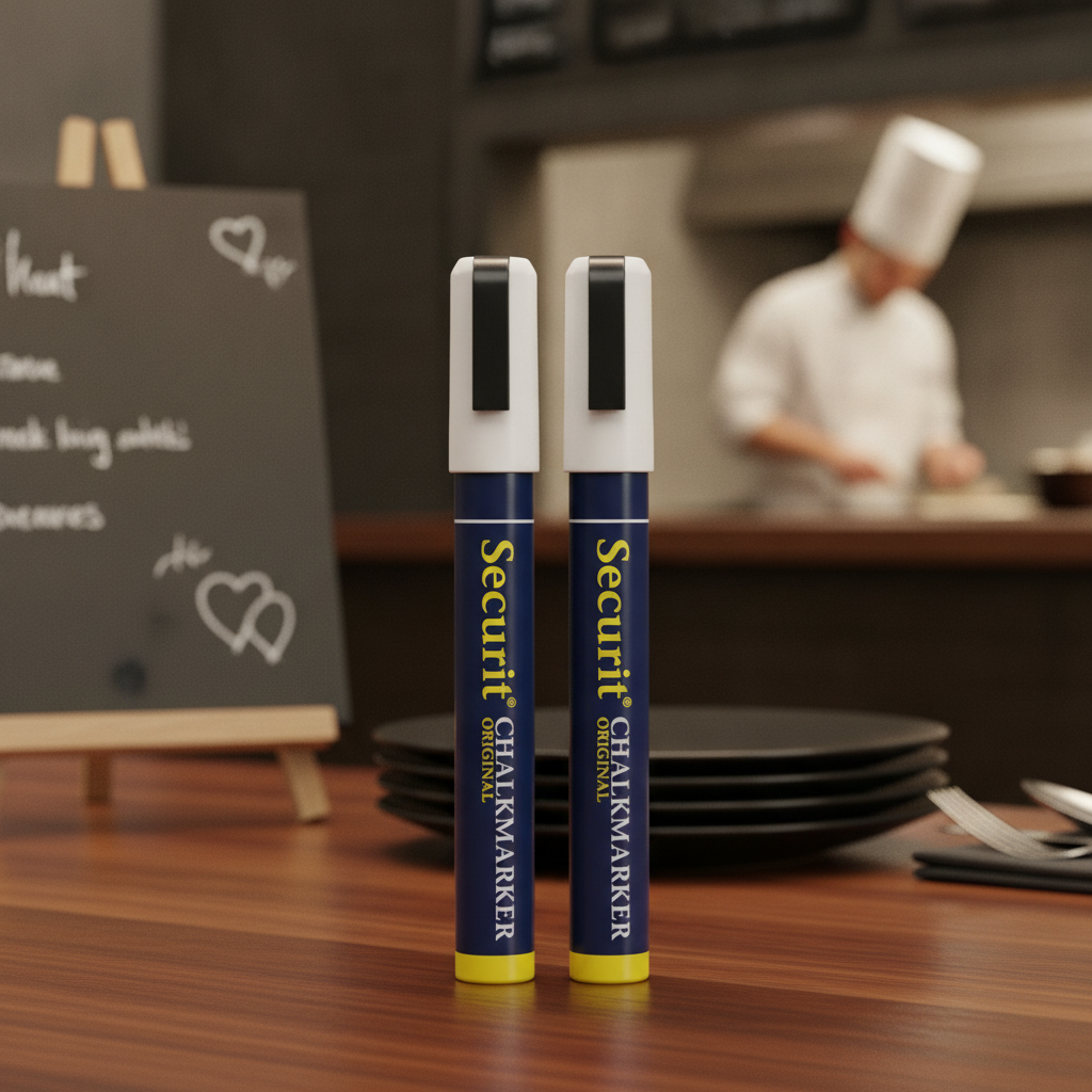 Plastic White Markers for Creative Menus (Pack of 2)