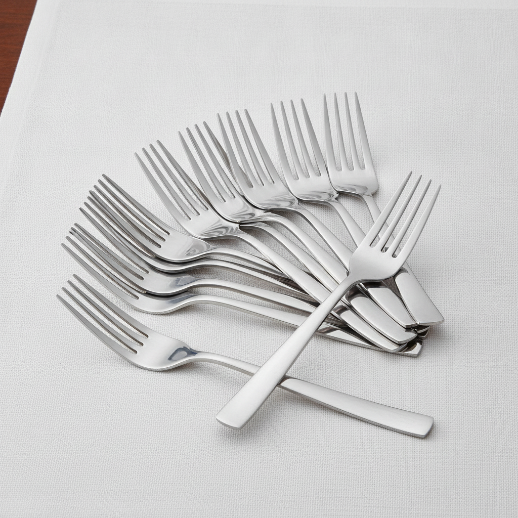 18/10 Stainless Steel Table Forks for Hospitality Use (Pack of 12)