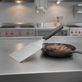 Stainless Steel Grill Turner 12cm with Heat-Resistant Handle for Safe Cooking