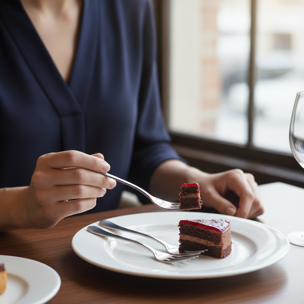 18/10 Stainless Steel Cake Forks for Elegant Dining (Pack of 12)