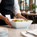 Salad Bowls 250mm Porcelain for Elegant Dining (Pack of 2)