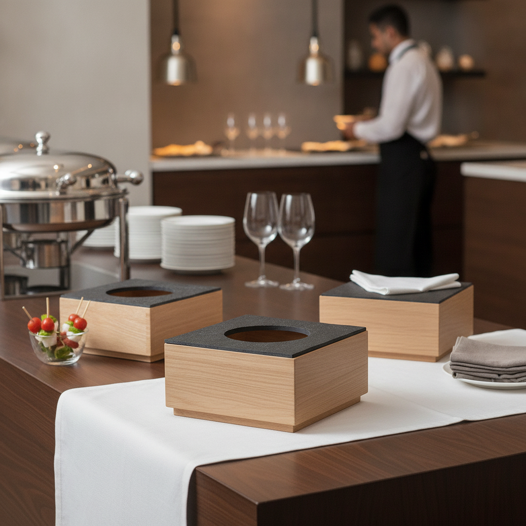 Natural Slate Tray GN 1/6 176x162mm for Buffet Displays