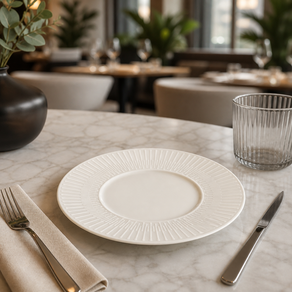 Rimmed Plates 160mm China for Elegant Dining (Pack of 12)
