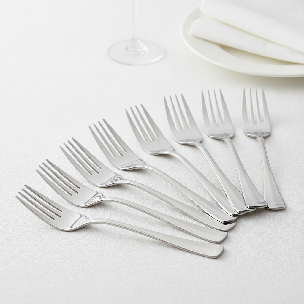 18/10 Stainless Steel Fish Forks for Elegant Dining (Pack of 12)