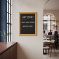 Melamine Wall-Mounted Chalkboard 450 x 600mm for Business Use