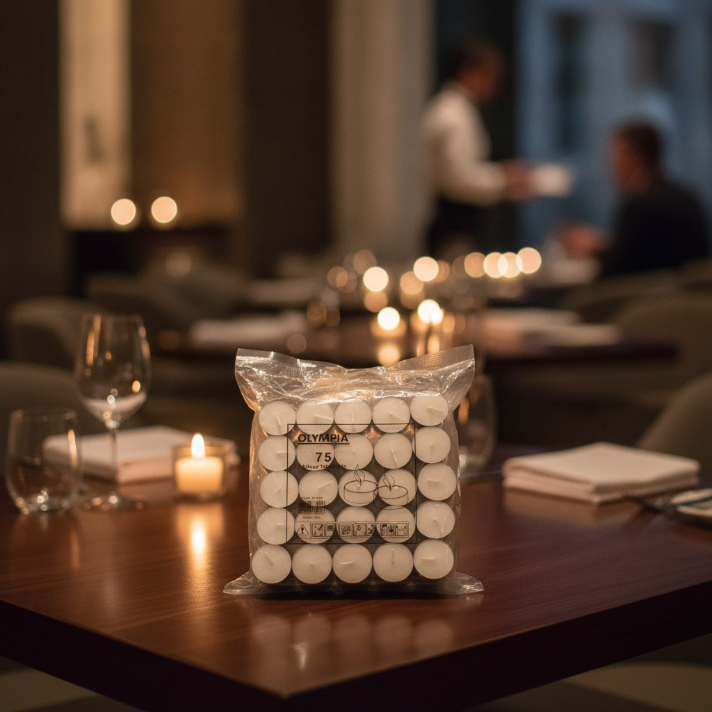 Wax White Wax Tealights 40mm for Creating Inviting Atmospheres (Pack of 75)