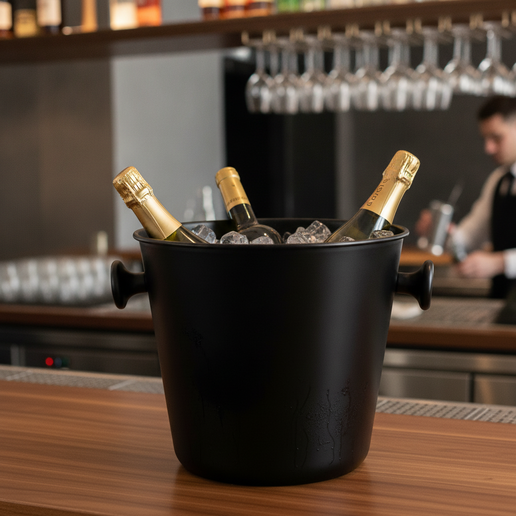 Aluminium Wine and Champagne Cooler Bowl 5L for Bars & Pubs