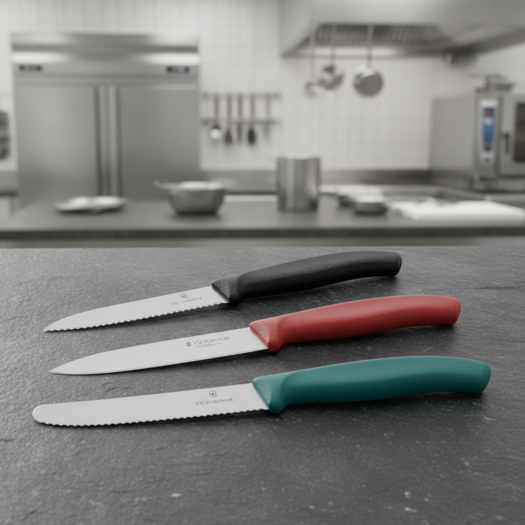 Stainless Steel Paring Knife Set for Professional Kitchens (Pack of 3)