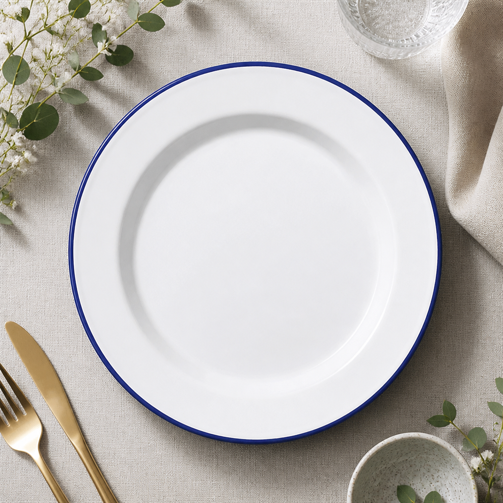 Enamel Dinner Plates 245mm for Unique Table Settings