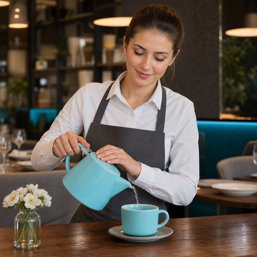 Ceramic Stump Teapot 410ml for Home & Office