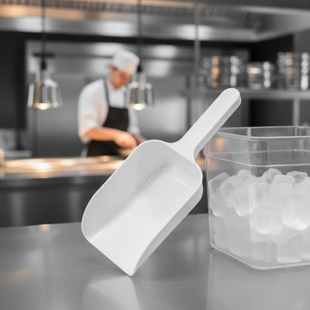 Plastic Ice Scoop 35mm for Food Service (Pack of 1)