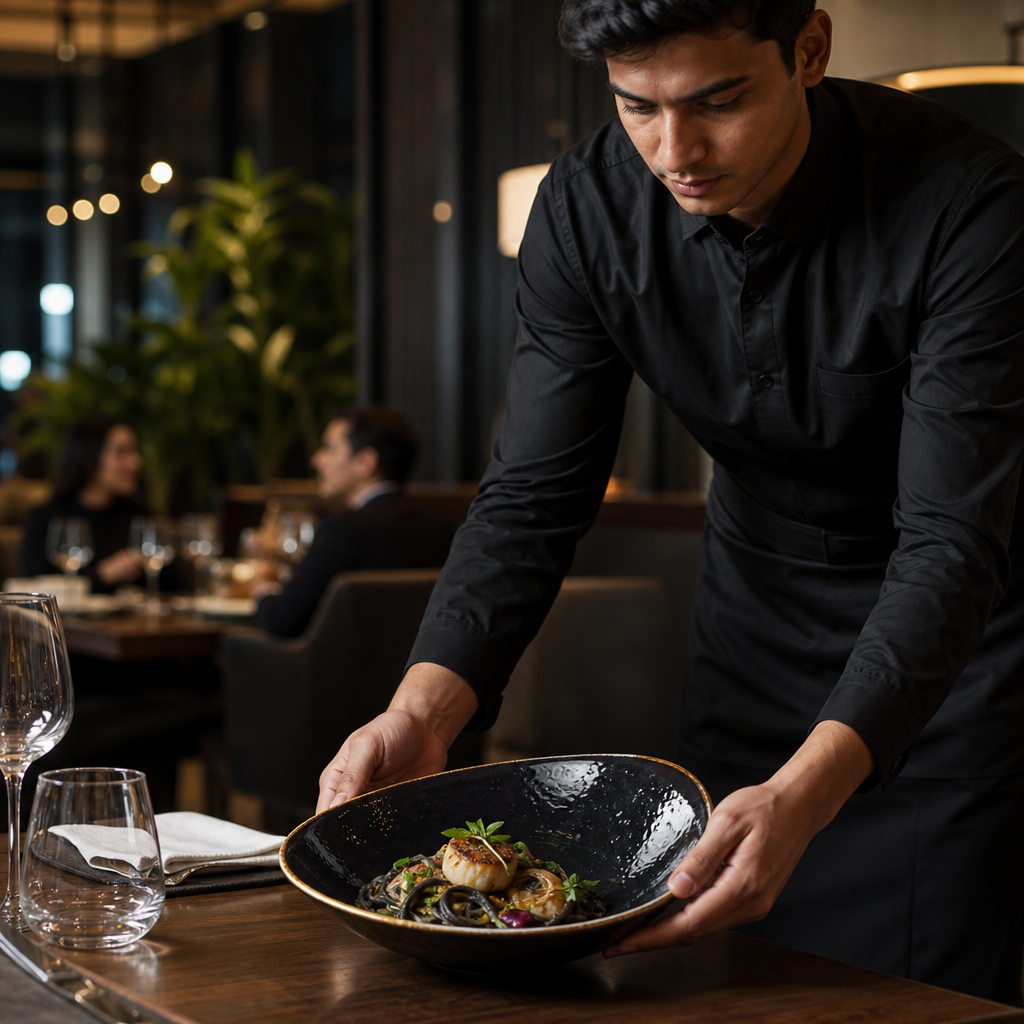 Alumina Bowls 180mm Black Vitrified Ceramic for Dining (Pack of 12)