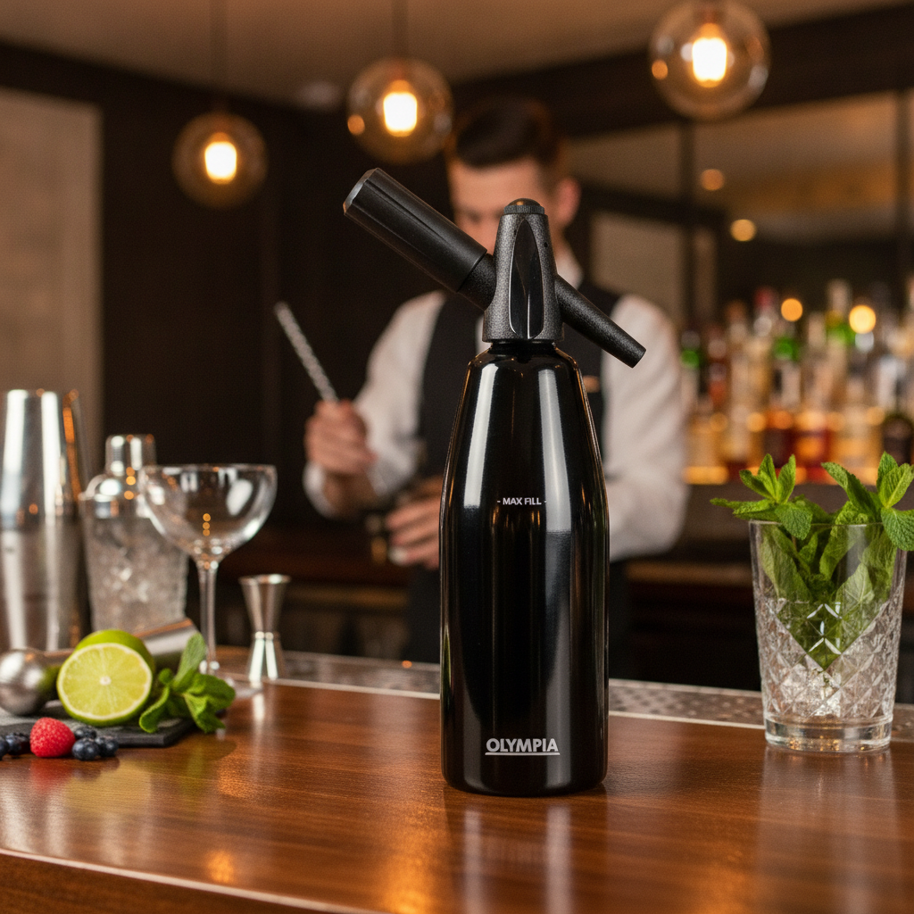 Metal Soda Siphon 1L for Creative Cocktails