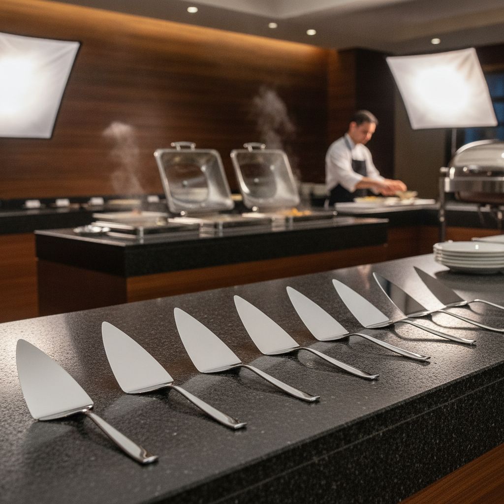 Stainless Steel Cake Server 254mm for Buffets (Pack of 12)