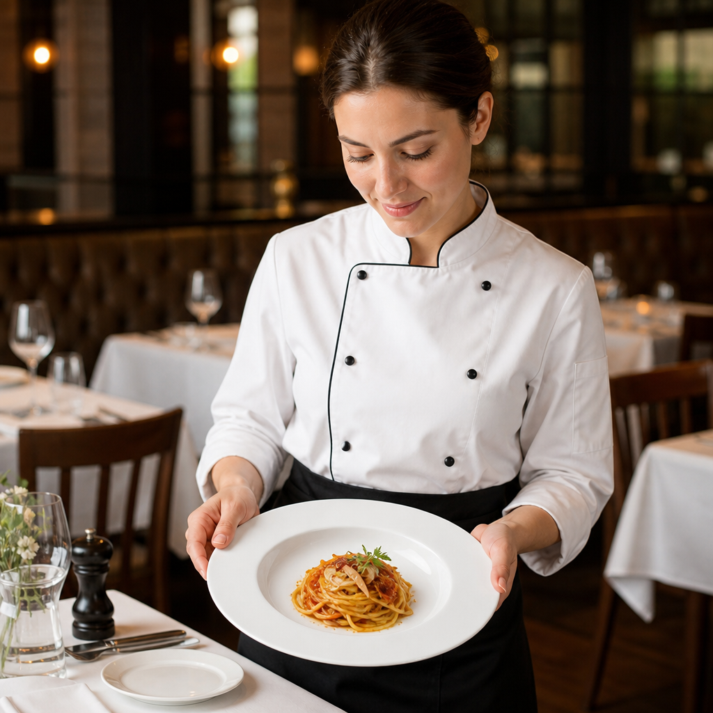 Pasta Plates 310mm Porcelain for Stylish Dining (Pack of 4)
