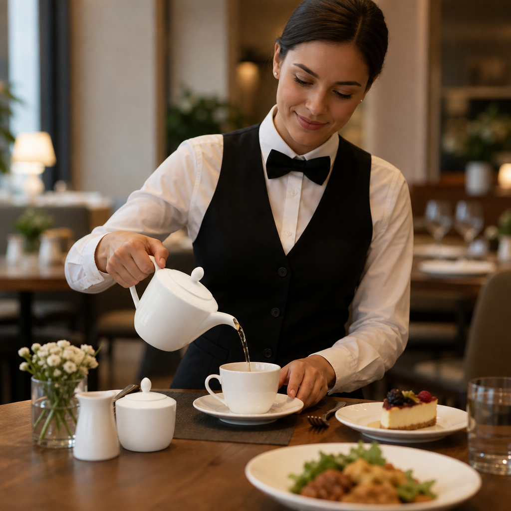 Porcelain Teapots 310ml for Hospitality Use (Pack of 6)