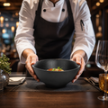 Large Bowls 204mm Stoneware for Elegant Table Settings (Pack of 4)