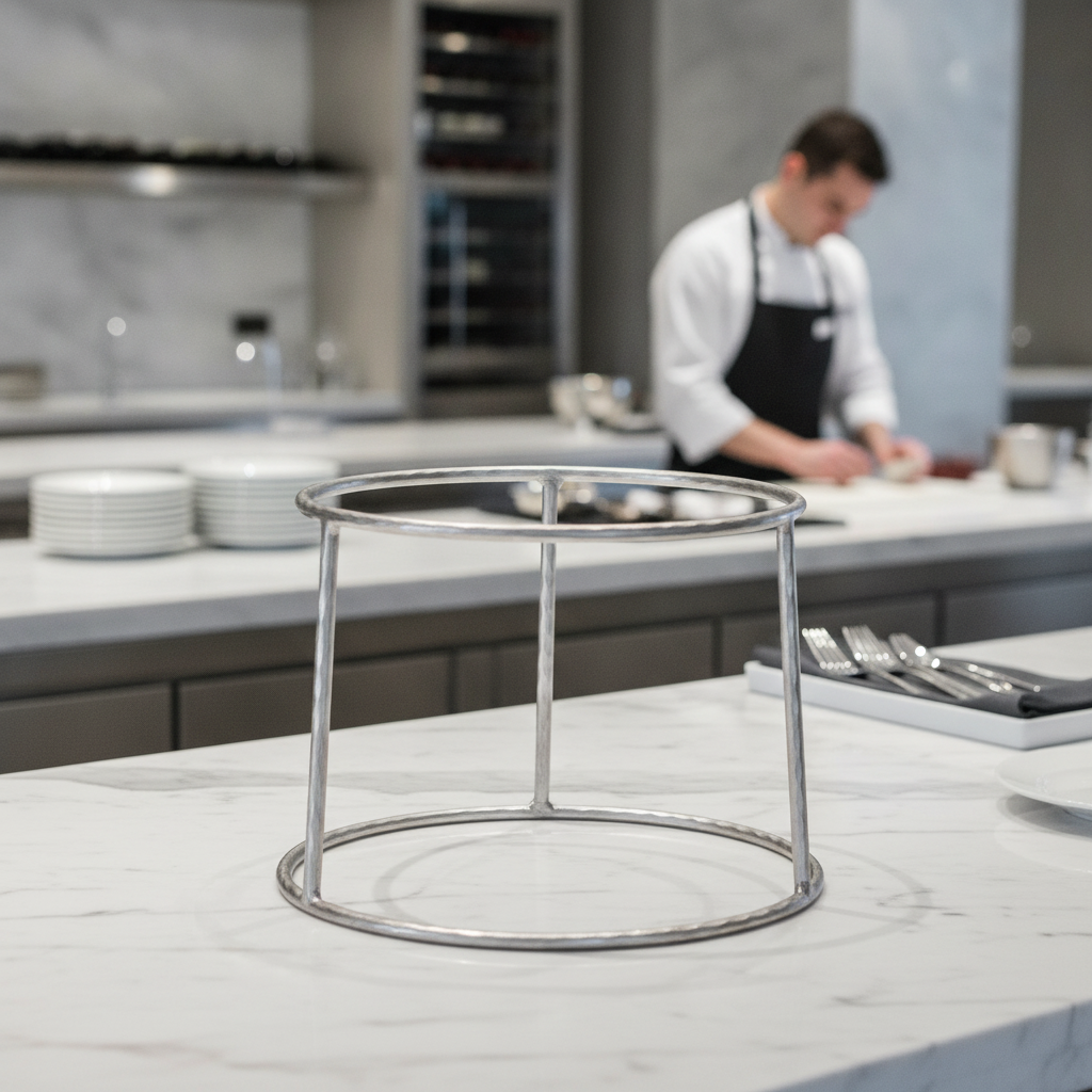 Stainless Steel Seafood Tower Stand 195mm for Elegant Serving