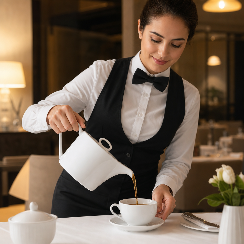 Porcelain Teapot 710ml for Commercial Use (Pack of 6)