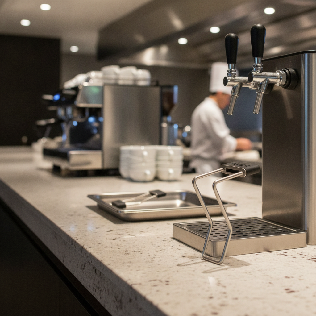 Stainless Steel No-Touch Adapter for Drink Dispensers