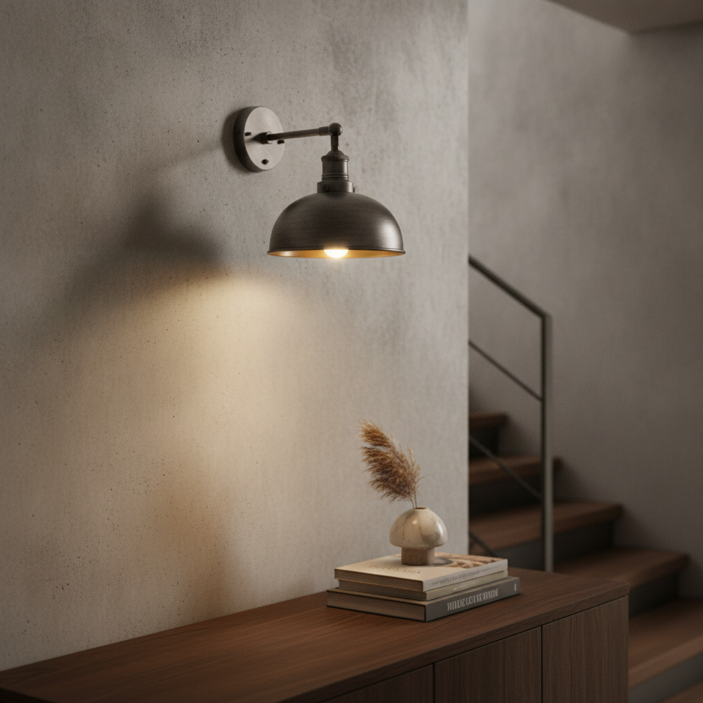 Brass Dome Wall Light 265mm for Stylish Interiors