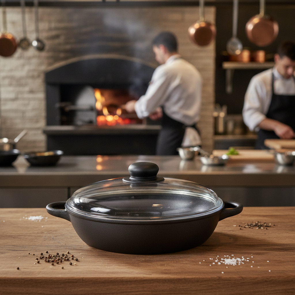 Cast Aluminium Casserole Dish 240mm for Charcoal Ovens