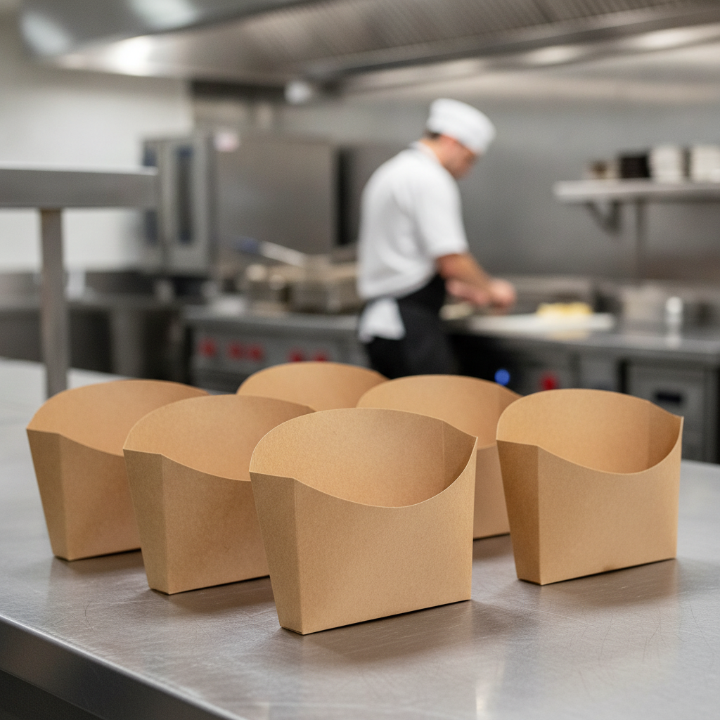 Paperboard Medium Chip Scoops for Takeaway Food (Pack of 800)
