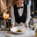Soft Curve Rimmed Bowls 235mm Bone China for Fine Dining (Pack of 6)