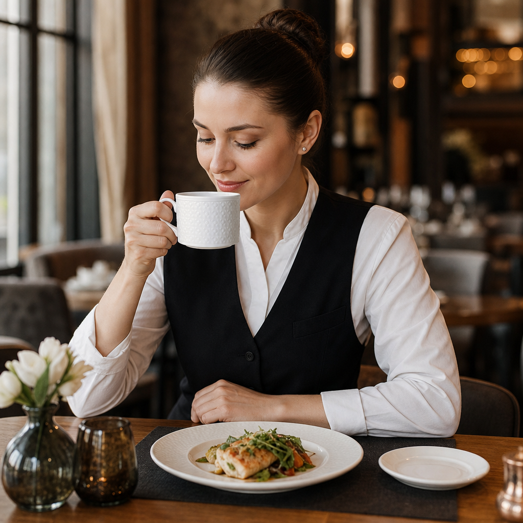 Cups 228ml China for Elegant Dining (Pack of 12)