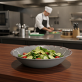 Melamine Grey Bowl 3.5L for Vibrant Food Presentations