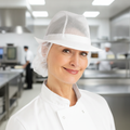 Polyester Trilby Hat with Net Snood for Staff Comfort