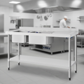 Stainless Steel Double Bowl Sink with Right Hand Drainer for Professional Kitchens