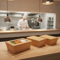 Paperboard Food To Go Box with Window for Takeaway Meals (Pack of 360)