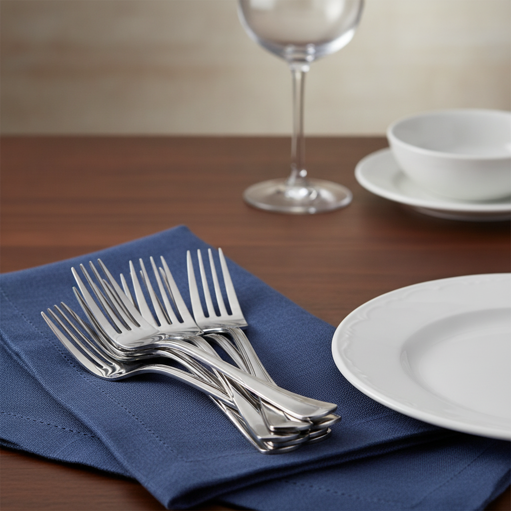 18/10 Stainless Steel Table Forks for Elegant Dining (Pack of 12)