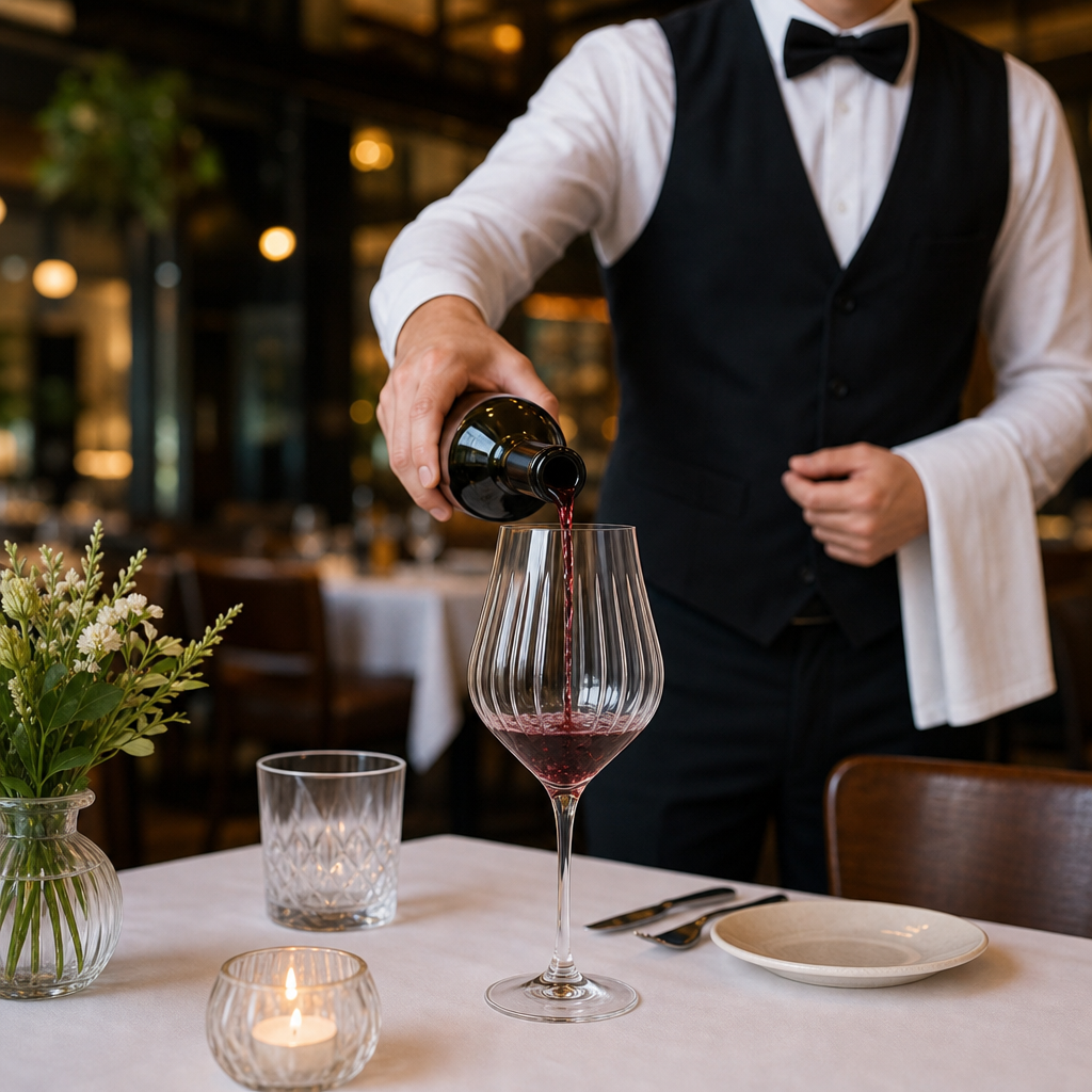Crystal Glass Large Wine Glasses 550ml for Restaurants (Pack of 12)