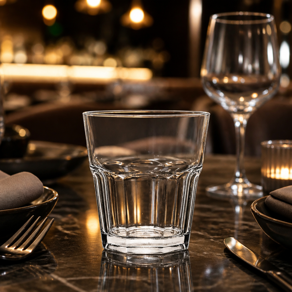 Polycarbonate Clear Rocks Tumblers 250ml for Bars & Restaurants (Pack of 12)
