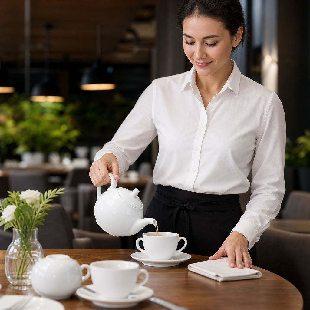 Ceramic Teapots 852ml for Cafés and Restaurants (Pack of 4)