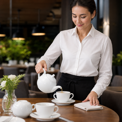 Ceramic Teapots 852ml for Cafés and Restaurants (Pack of 4)