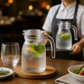 Glass Jugs with Lid 500ml for Serving Drinks (Pack of 12)